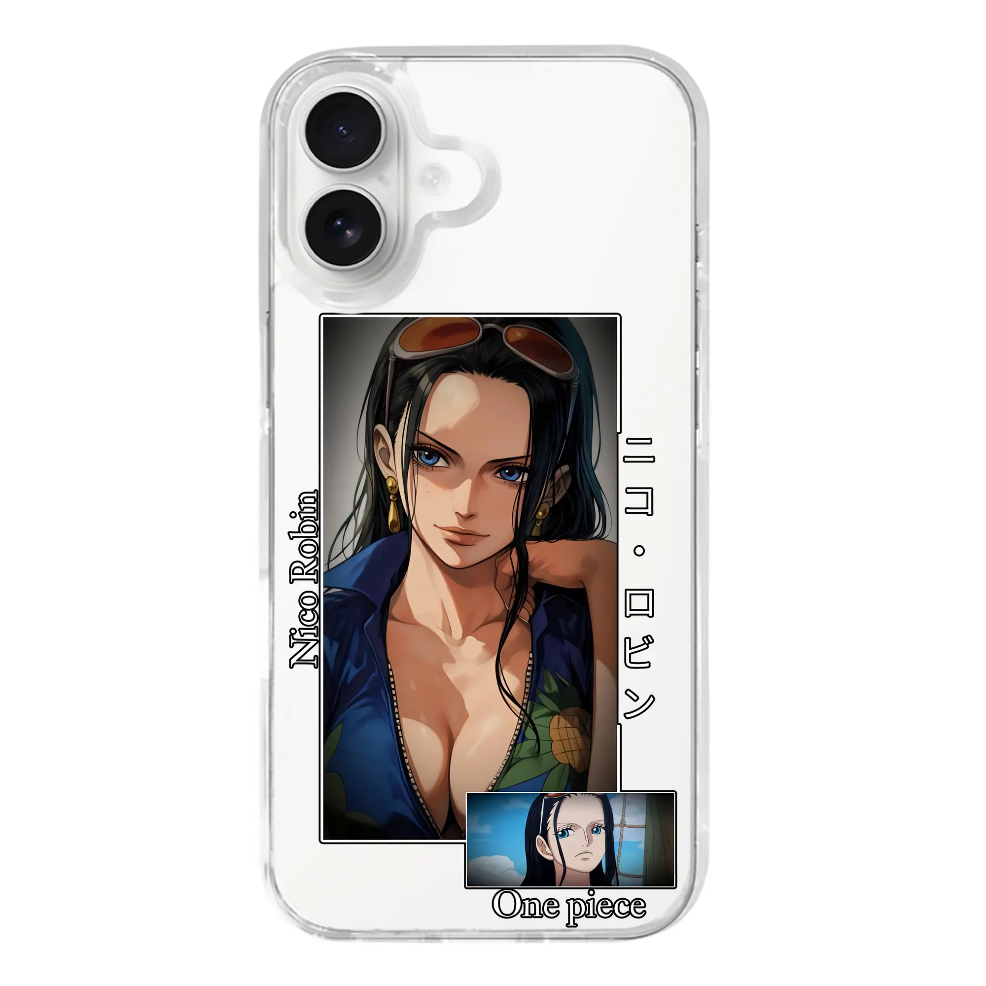 ワンピース グッズ ニコ・ロビン - iPhone 17シリーズ 透明スマホケース – 薄型・耐衝撃・精密フィット保護カバー